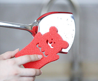 小熊形状厨房清洁硅胶绵