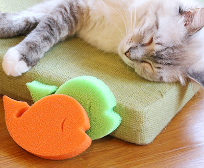 鲸鱼形状宠物除毛硅胶绵